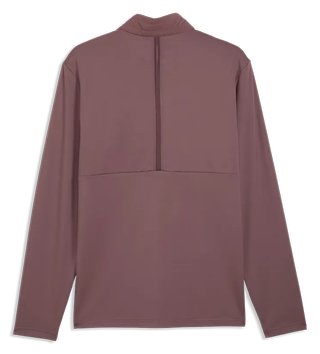 Puma Cloudspun Tech Hybrid 1/2 Zip men's jacket, rich cocoa