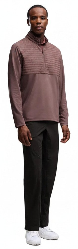 Puma Cloudspun Tech Hybrid 1/2 Zip men's jacket, rich cocoa