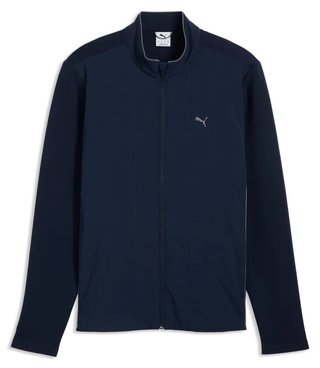 Puma Cloudspun Fleece Hybrid men's jacket, deep navy