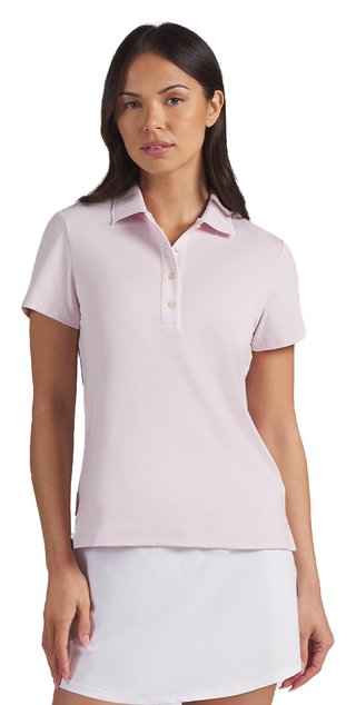 Puma Cloudspun Bridges women's polo, powder pink