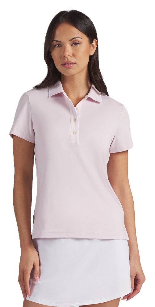 Puma Cloudspun Bridges women's polo, powder pink