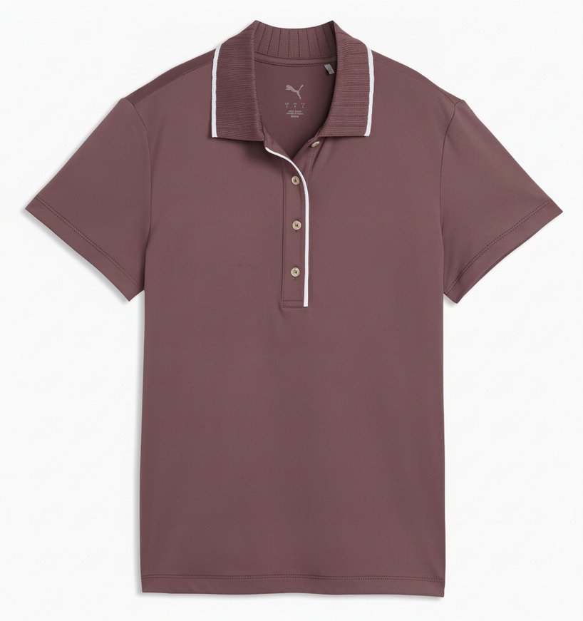 Puma Cloudspun Bridges women's polo, rich cocoa