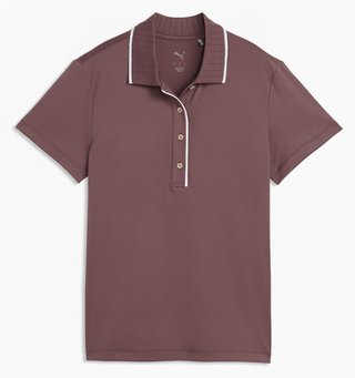 Puma Cloudspun Bridges women's polo, rich cocoa
