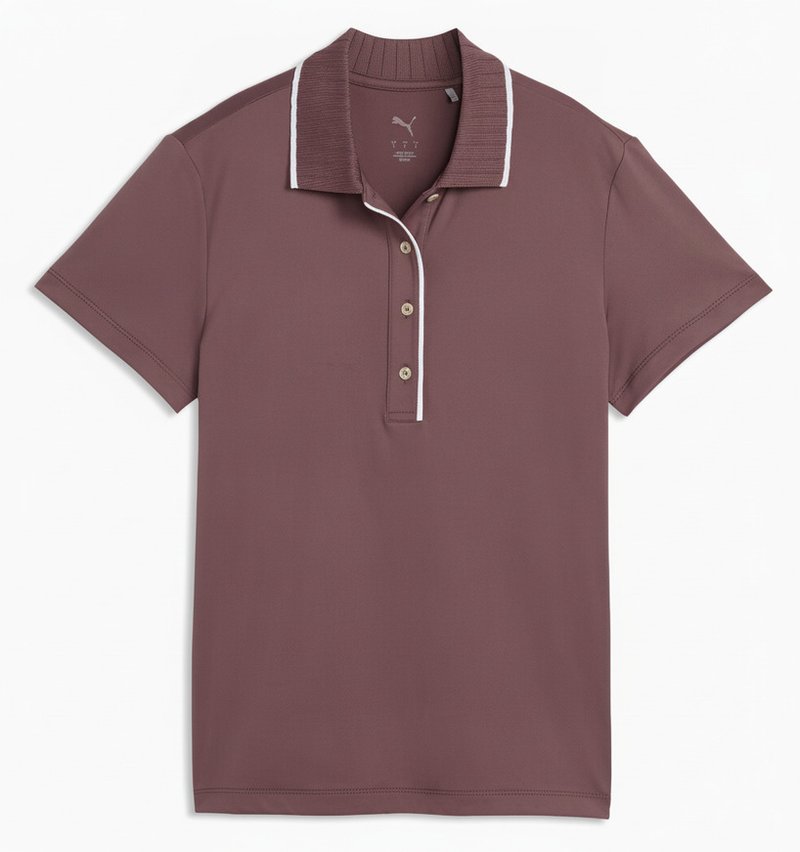 Puma Cloudspun Bridges women's polo, rich cocoa