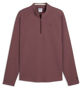 Puma Boulder 2.0 1/4 Zip men's sweatshirt, rich cocoa