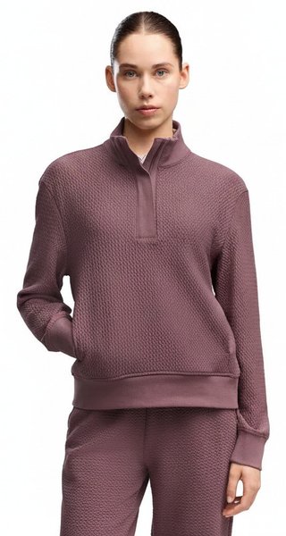 Puma Boulder 1/2 Zip women's sweatshirt, rich cocoa