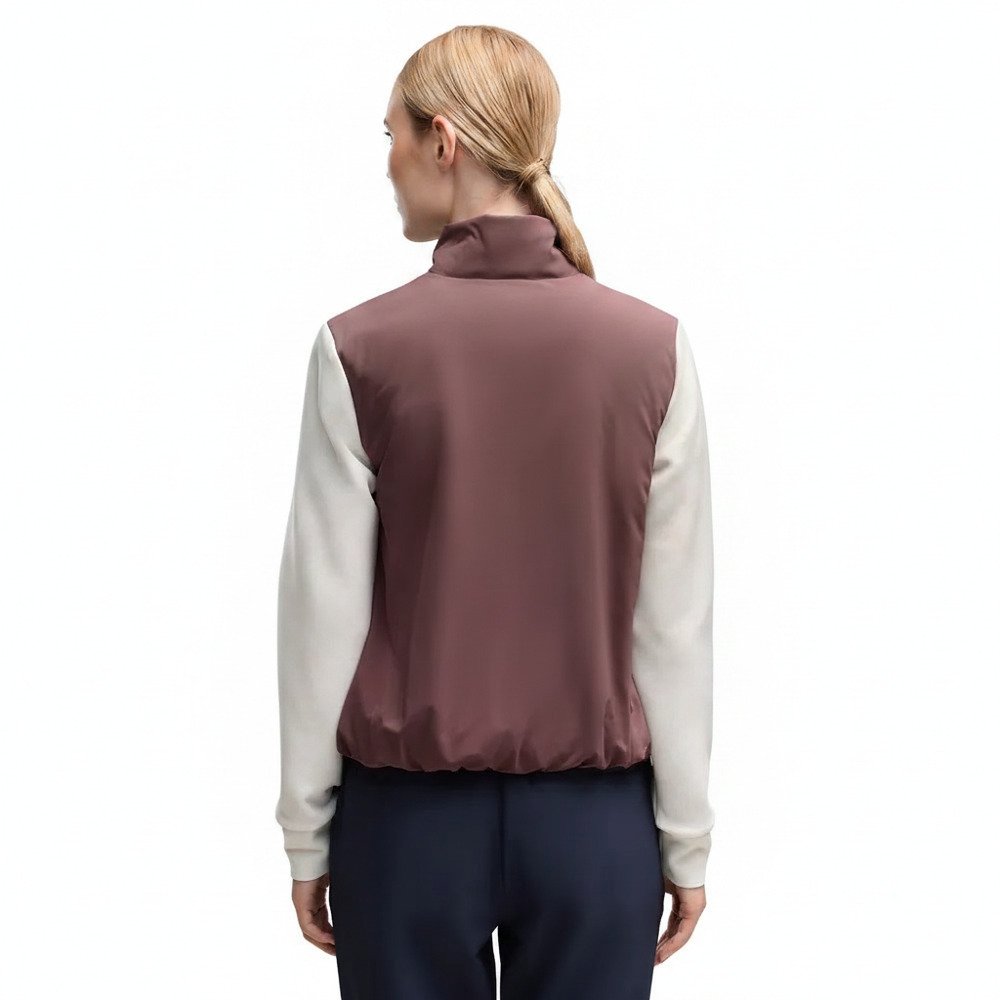Puma Cloudspun Fleece Hybrid women's jacket, rich cocoa/warm white