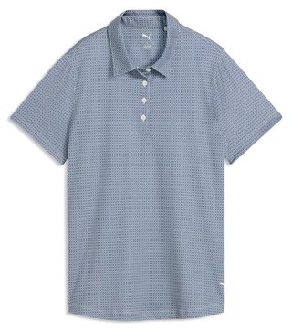 Puma Broken Links women's polo, deep navy