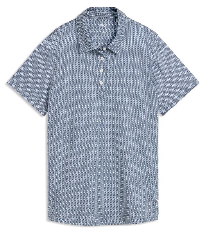 Puma Broken Links women's polo, deep navy