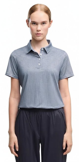 Puma Broken Links women's polo, deep navy