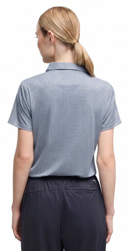 Puma Broken Links women's polo, deep navy