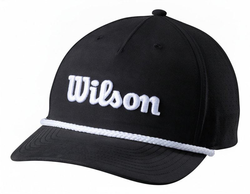 Wilson Rope cap 2026 cap, black/white