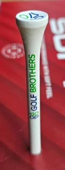 Golf Brothers bamboo tees, white, 70mm, 50pcs pack