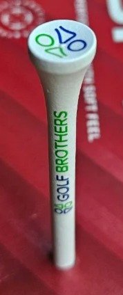 Golf Brothers bamboo tees, white, 70mm, 50pcs pack