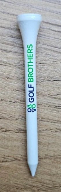 Golf Brothers bamboo tees, white, 70mm, 50pcs pack