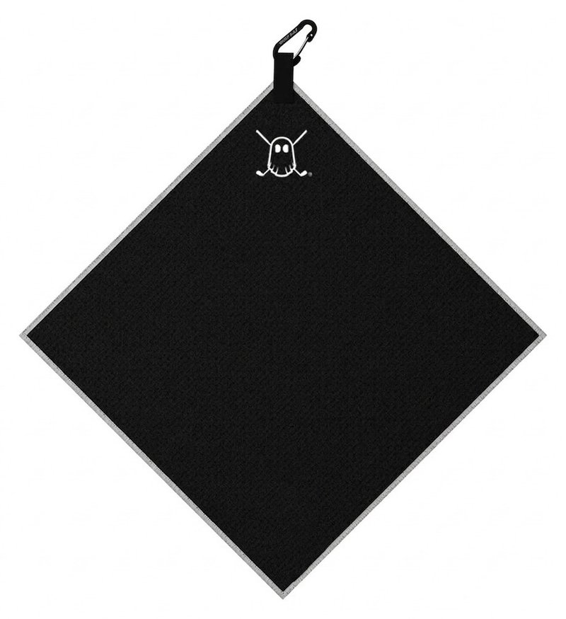 Ghost Golf Non Magnetic Tour towel, black