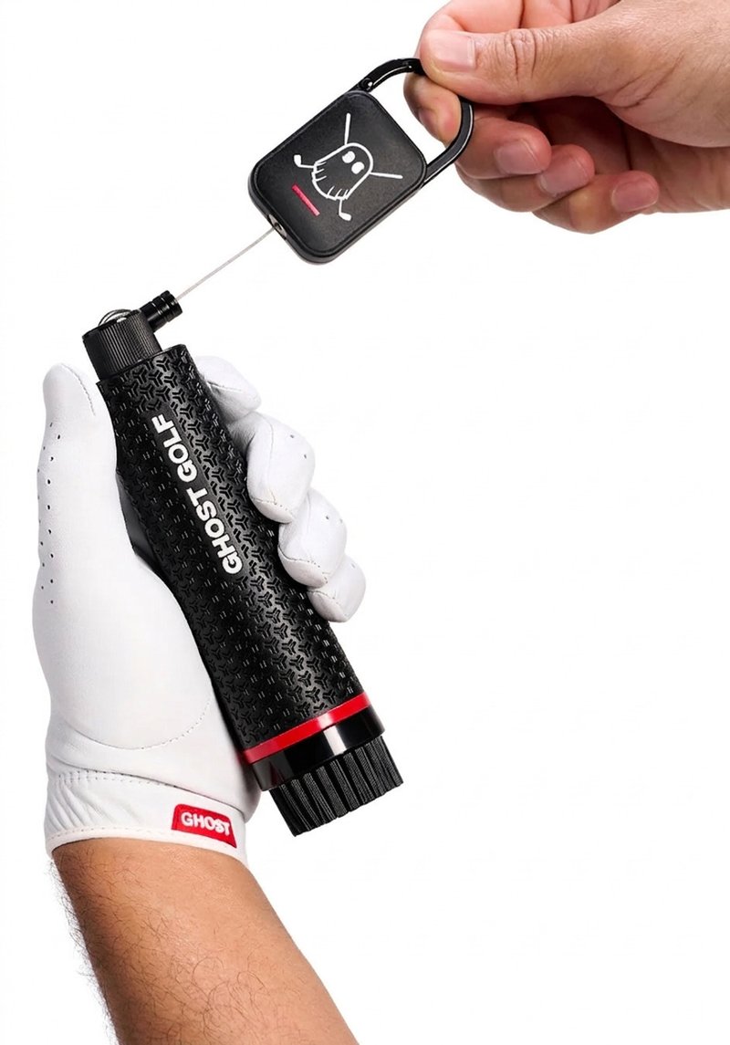 Ghost Golf Magnetic Golf Club & Shoe brush, black