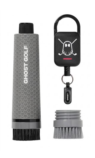 Ghost Golf Magnetic Golf Club & Shoe brush, grey