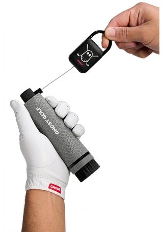 Ghost Golf Magnetic Golf Club & Shoe brush, grey