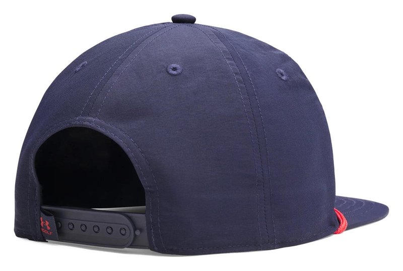 Under Armour Drive 5 Panel Hazard men's cap, midnight navy/red