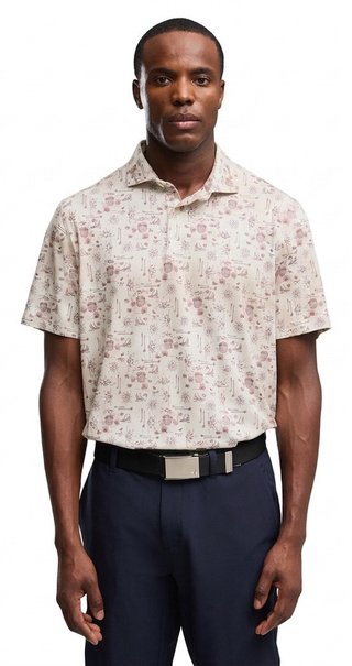 Puma Cloudspun Coastal Claret men's polo, birch