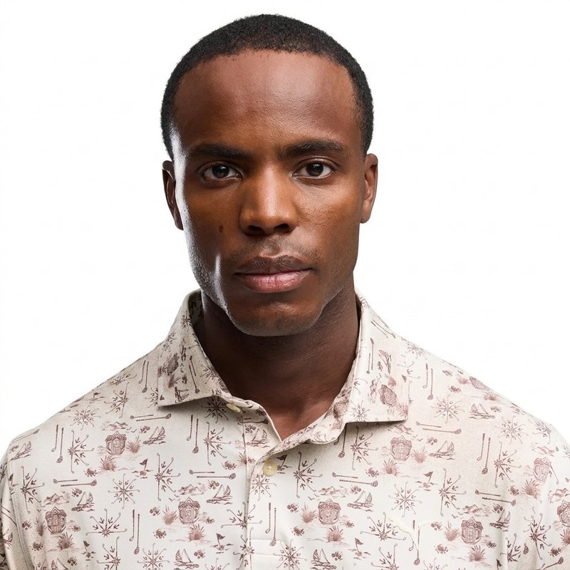 Puma Cloudspun Coastal Claret men's polo, birch