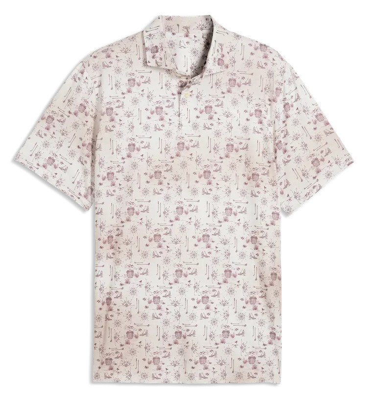 Puma Cloudspun Coastal Claret men's polo, birch
