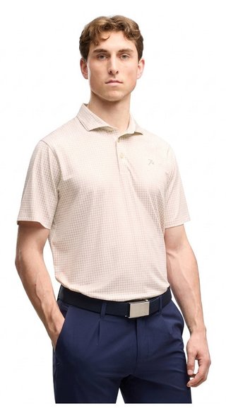 Puma X Arnold Palmer MATTR Geo men's polo, alpine snow/rose glow