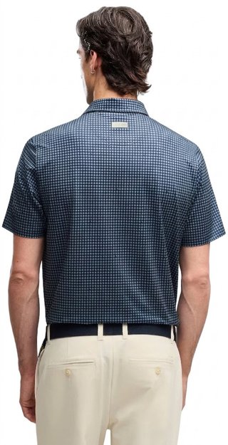Puma X Arnold Palmer MATTR Geo men's polo, deep navy/lemon butter