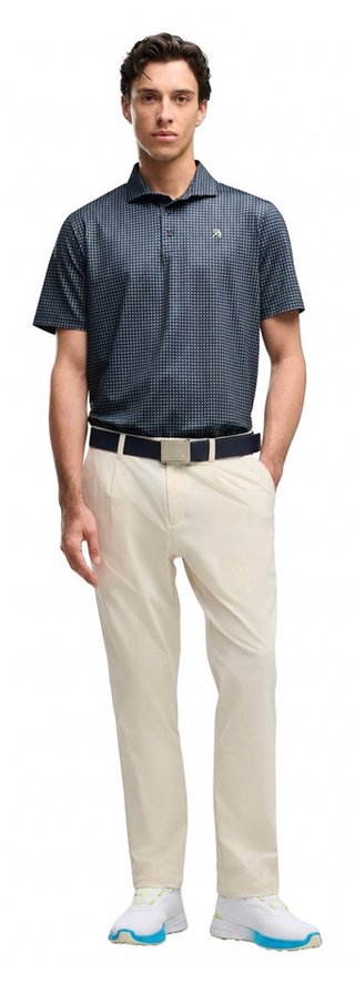 Puma X Arnold Palmer MATTR Geo men's polo, deep navy/lemon butter