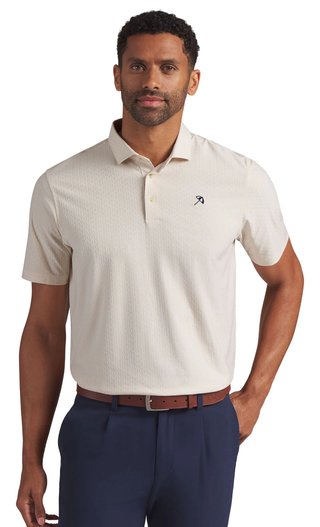 Puma X Arnold Palmer Jacquard men's polo, alpine snow
