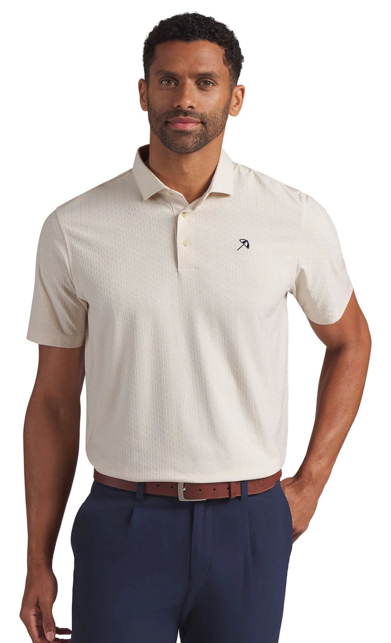 Puma X Arnold Palmer Jacquard men's polo, alpine snow