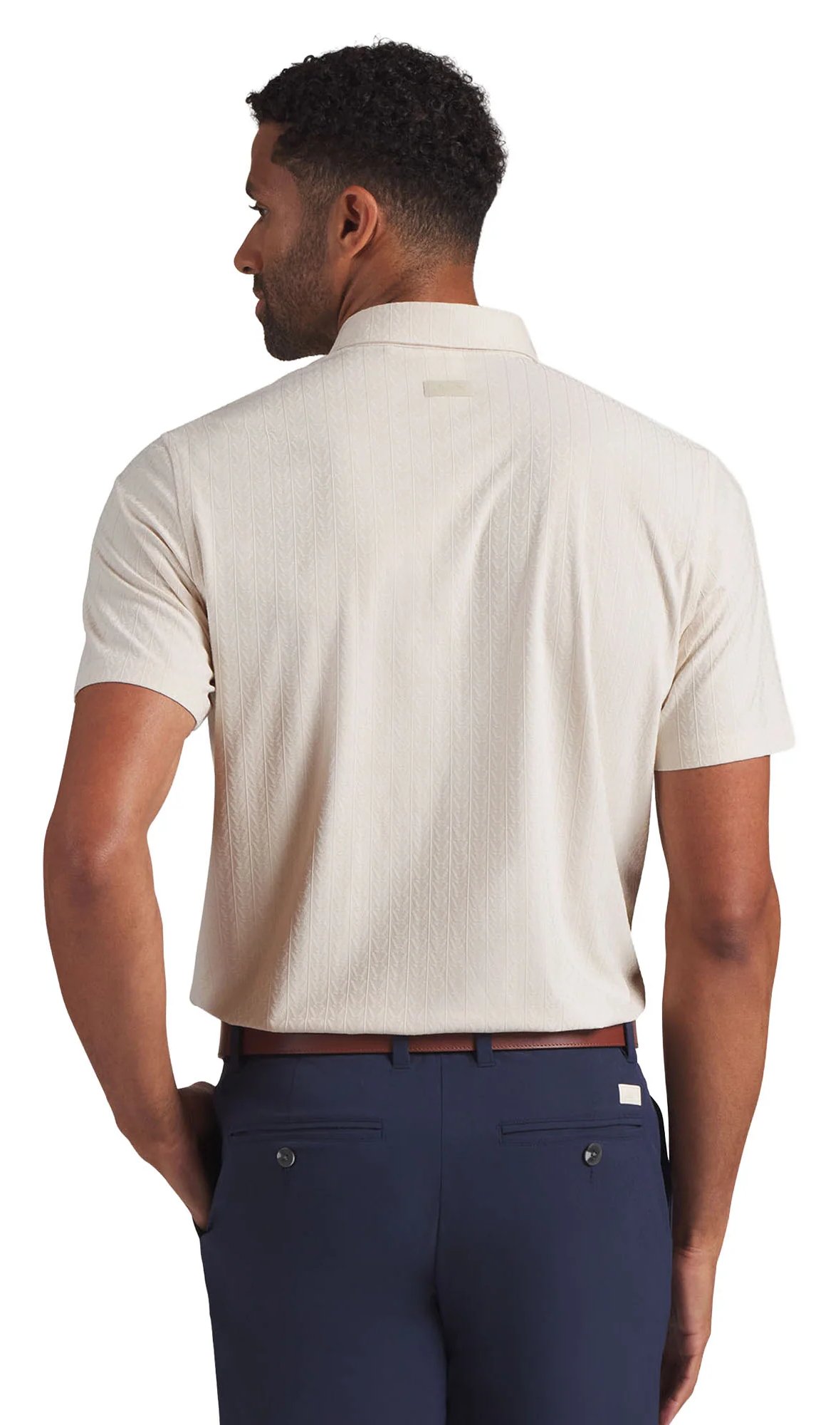 Puma X Arnold Palmer Jacquard men's polo, alpine snow