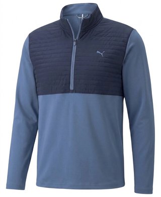 Puma Cloudspun Tech Hybrid 1/2-Zip men's sweatshirt, deep navy