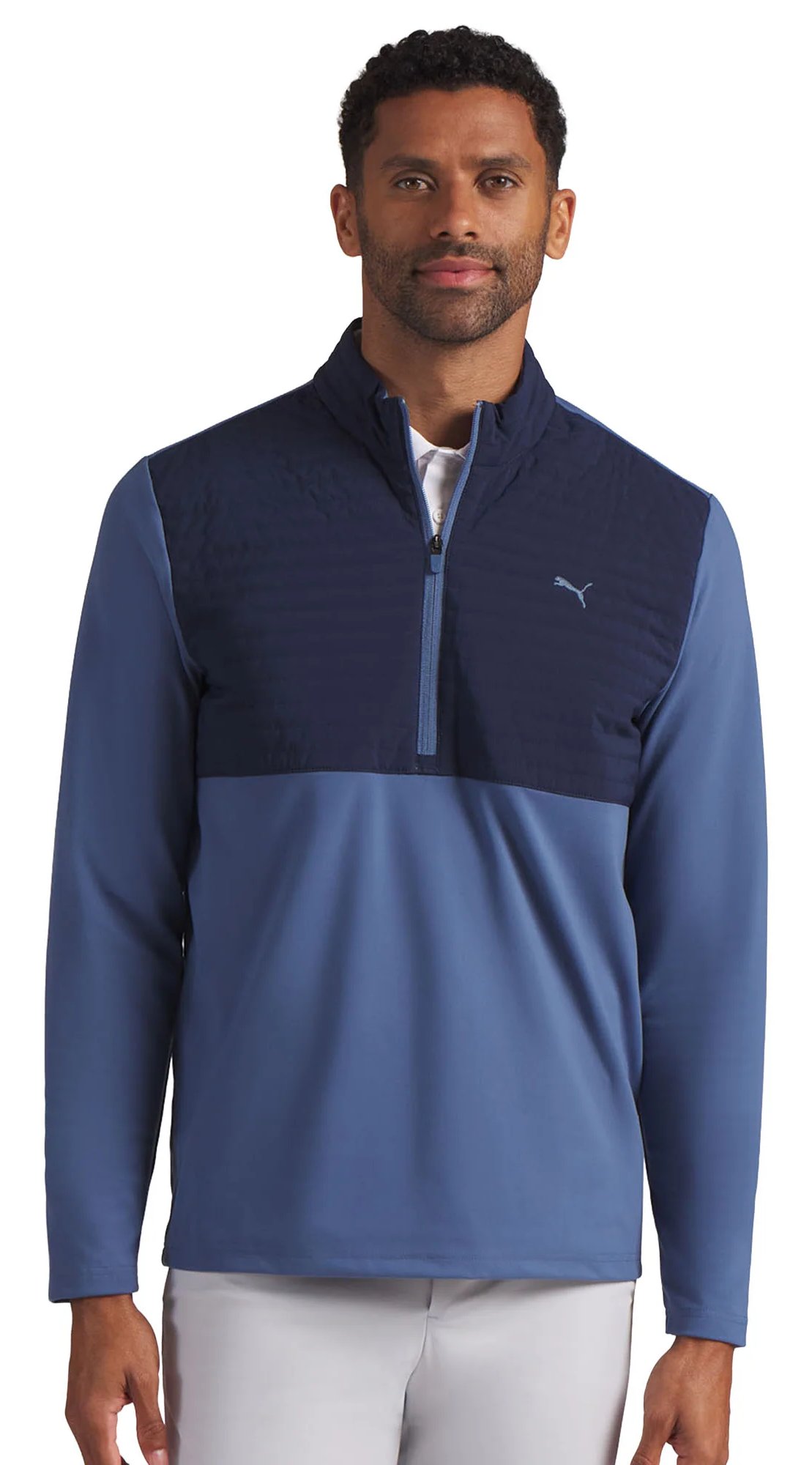 Puma Cloudspun Tech Hybrid 1/2-Zip men's sweatshirt, deep navy