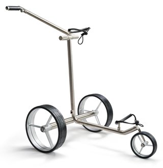 Davies Caddy Premium M Brush DHC electric trolley, silver