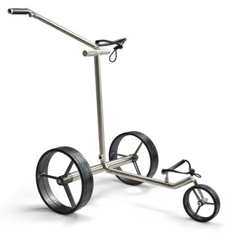 Davies Caddy Premium M Brush DHC electric trolley, silver