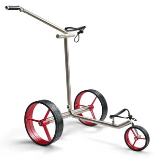 Davies Caddy Premium M Brush DHC electric trolley, silver