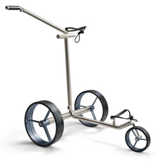 Davies Caddy Premium M Brush DHC electric trolley, silver