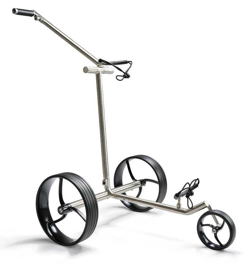 Davies Caddy Premium S Brush DHC electric trolley, silver