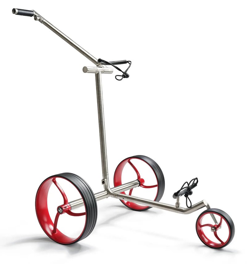 Davies Caddy Premium S Brush DHC electric trolley, silver