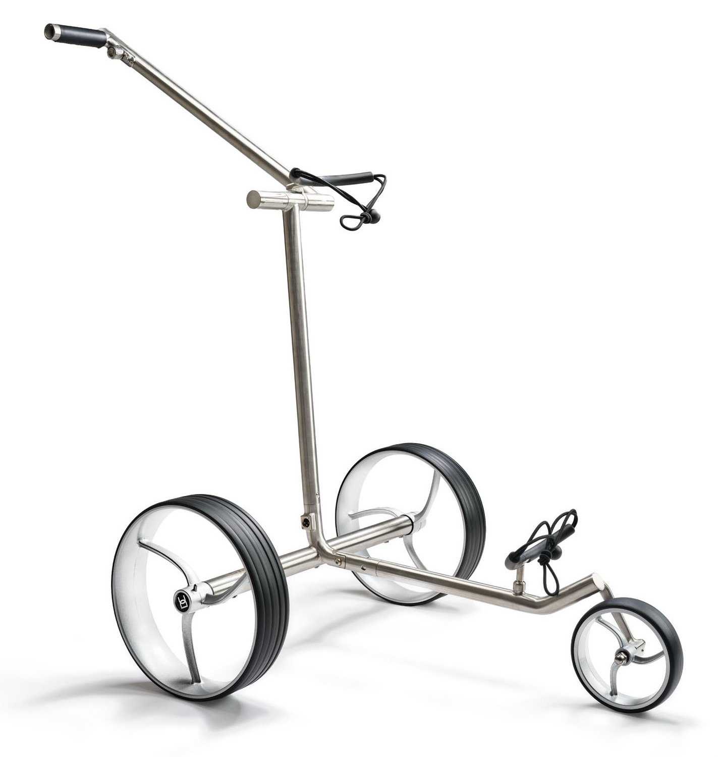 Davies Caddy Premium S Brush DHC electric trolley, silver