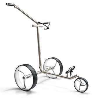 Davies Caddy Premium S Brush DHC electric trolley, silver