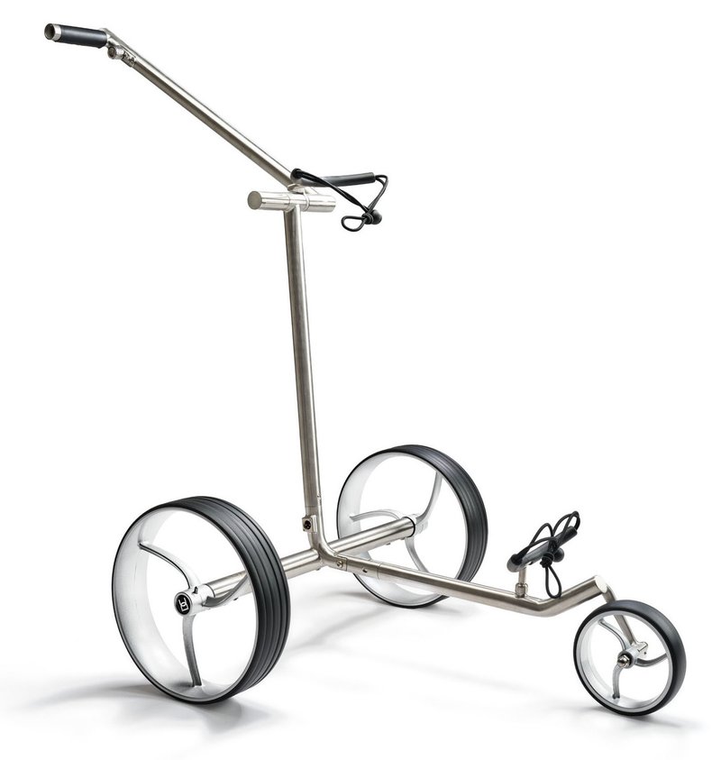 Davies Caddy Premium S Brush DHC electric trolley, silver