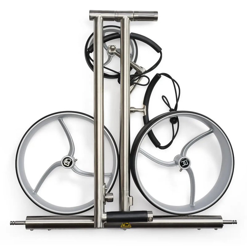 Davies Caddy Premium S Brush DHC electric trolley, silver