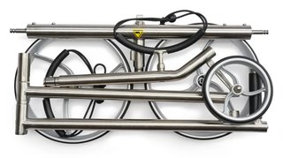 Davies Caddy Premium S Brush DHC electric trolley, silver