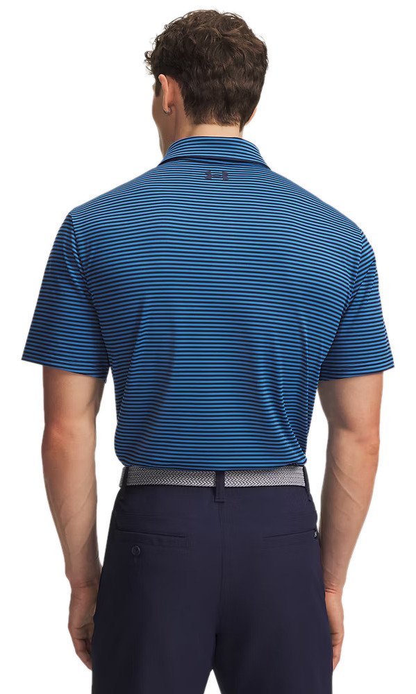 Under Armour Playoff 3.0 men's polo, midnight navy/aegean blue/white