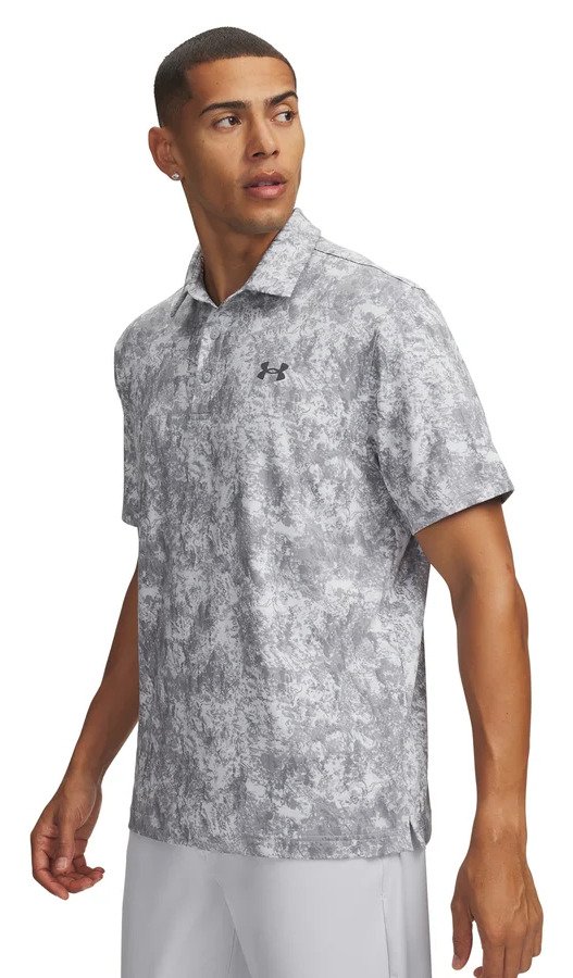 Under Armour Playoff 3.0 Printed men's polo, grey