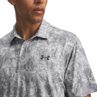 Under Armour Playoff 3.0 Printed men's polo, grey