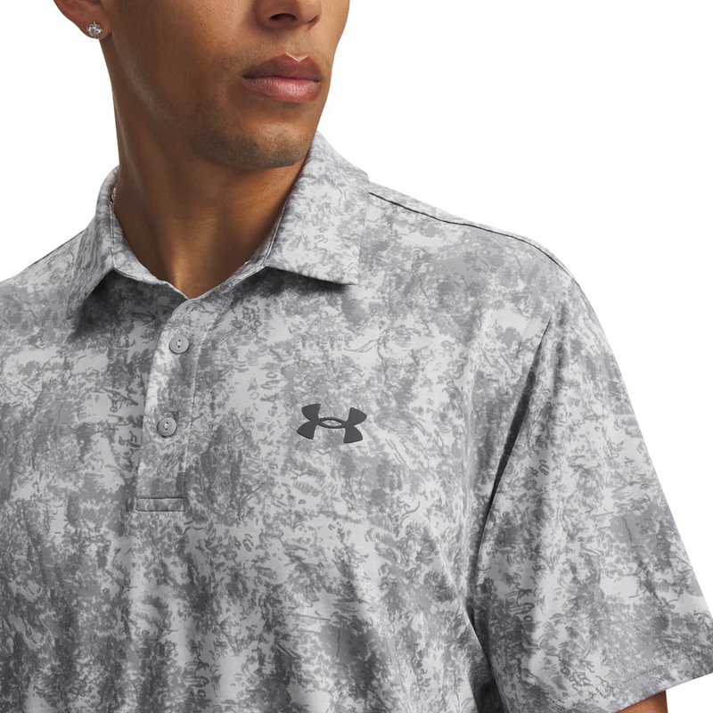 Under Armour Playoff 3.0 Printed men's polo, grey